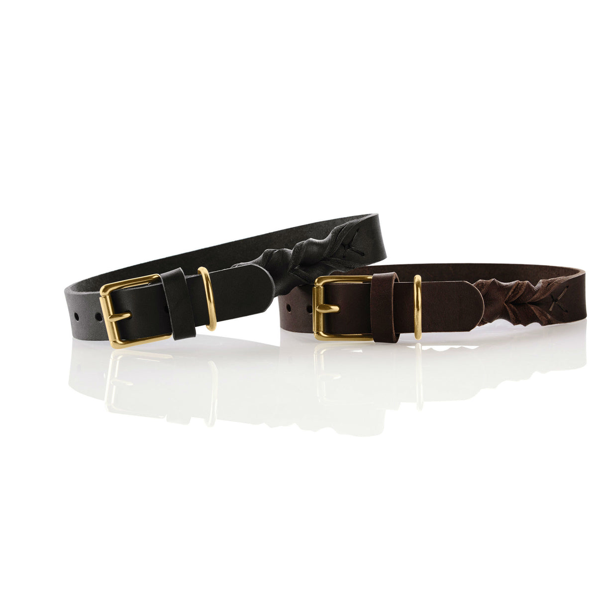 Hunter Leder Halsband Sansibar Solid