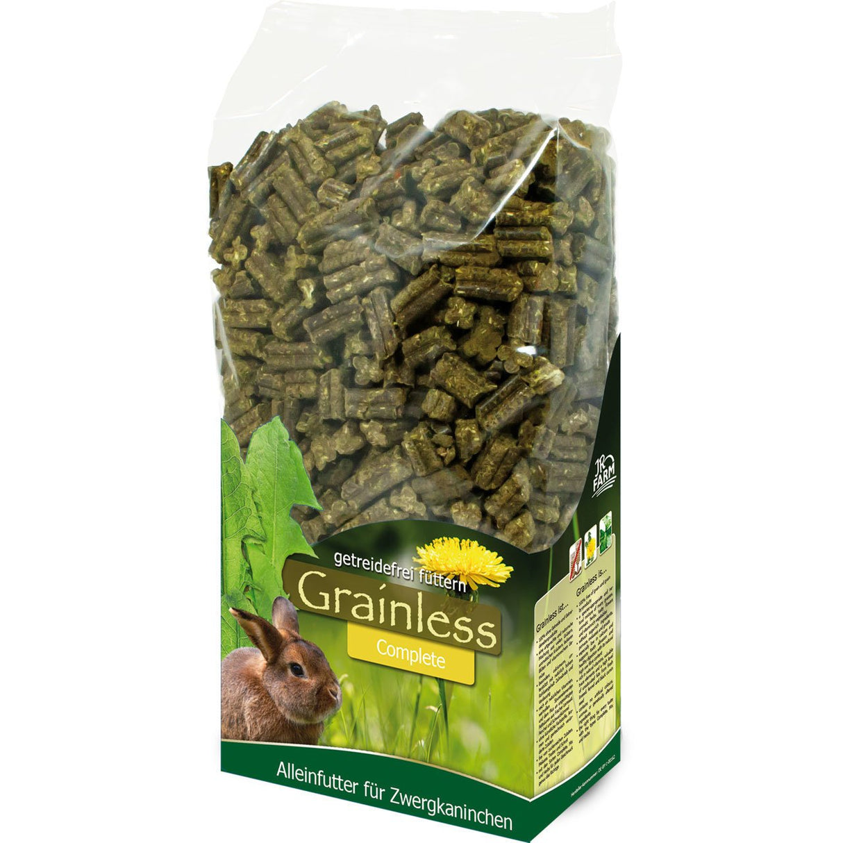 JR Farm Zwergkaninchen Futter Grainless Complete – 1,35 kg