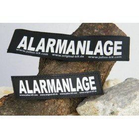 Julius K9 Logo Klettsticker klein A - F – ALARMANLAGE