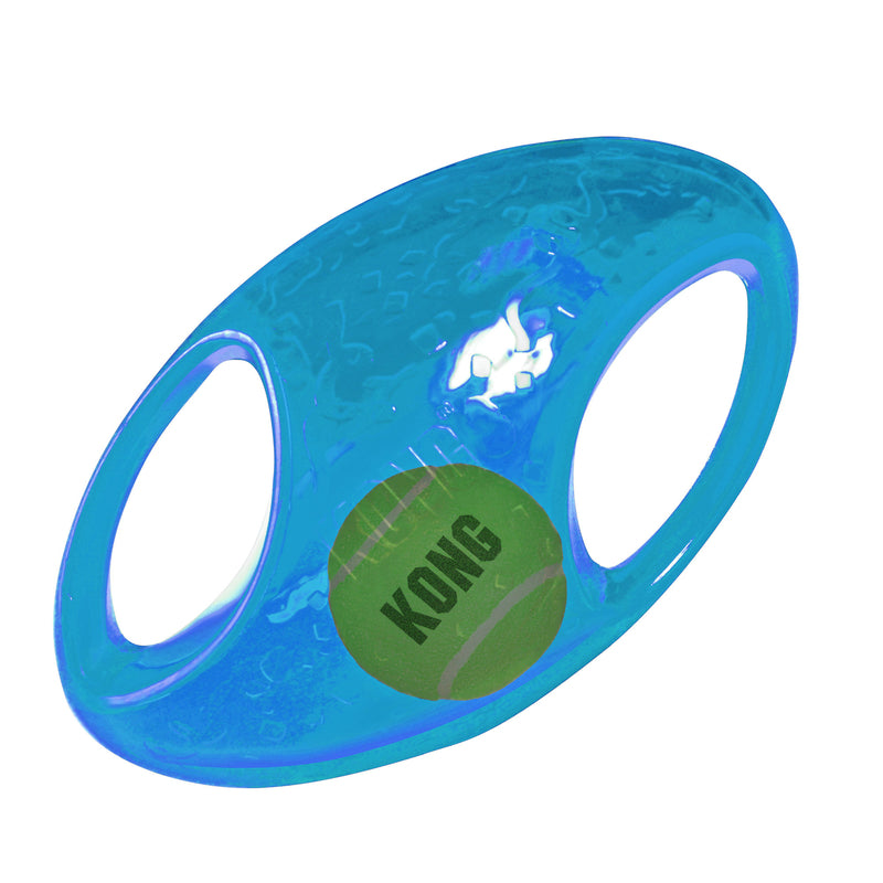 KONG Jumbler Hundespielzeug – Football, large, 22,8 cm