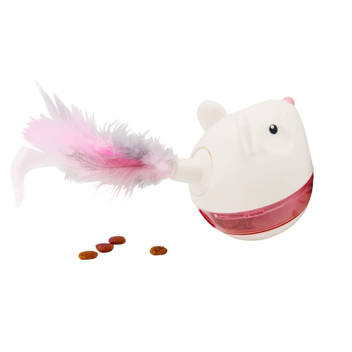 Snackspielzeug Maus mit Federn