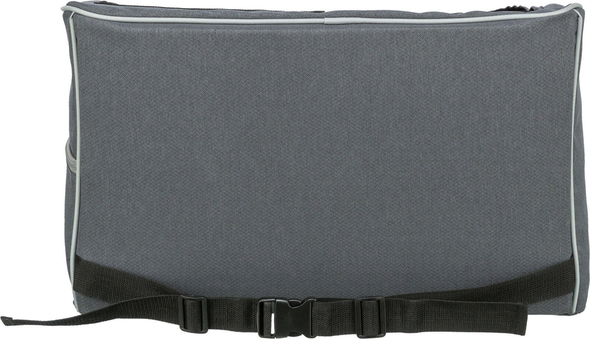 TRIXIE Autositz Hund faltbar – Teddyplüsch, Gurtdurchführung, bis 10 kg, 56×37×36 cm