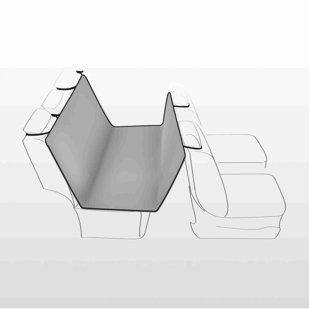 TRIXIE Autoschondecke Hund Rückbank – Lammfell-Optik, wasserabweisend, 1,45×1,60 m