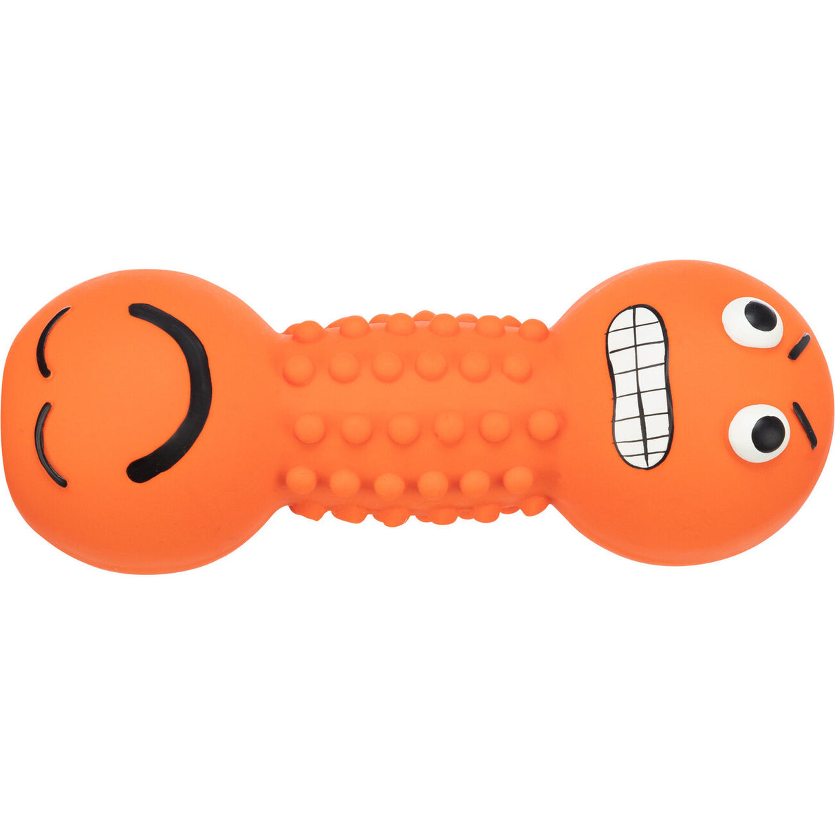 Smiley Hantel Hundespielzeug aus Latex