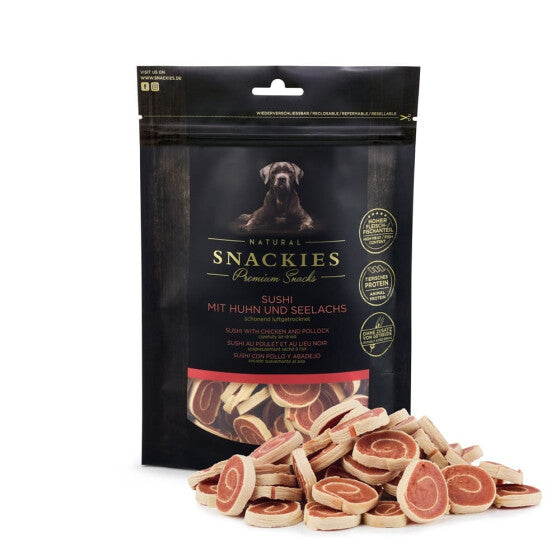 Snackies Sushi mit Huhn & Seelachs – Der getreidefreie Hundesnack für deinen Liebling