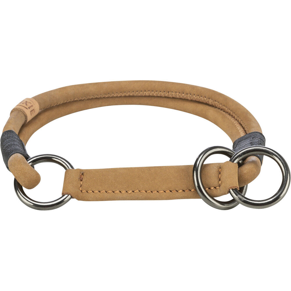 BE NORDIC Zug-Stopp Hundehalsband Leder