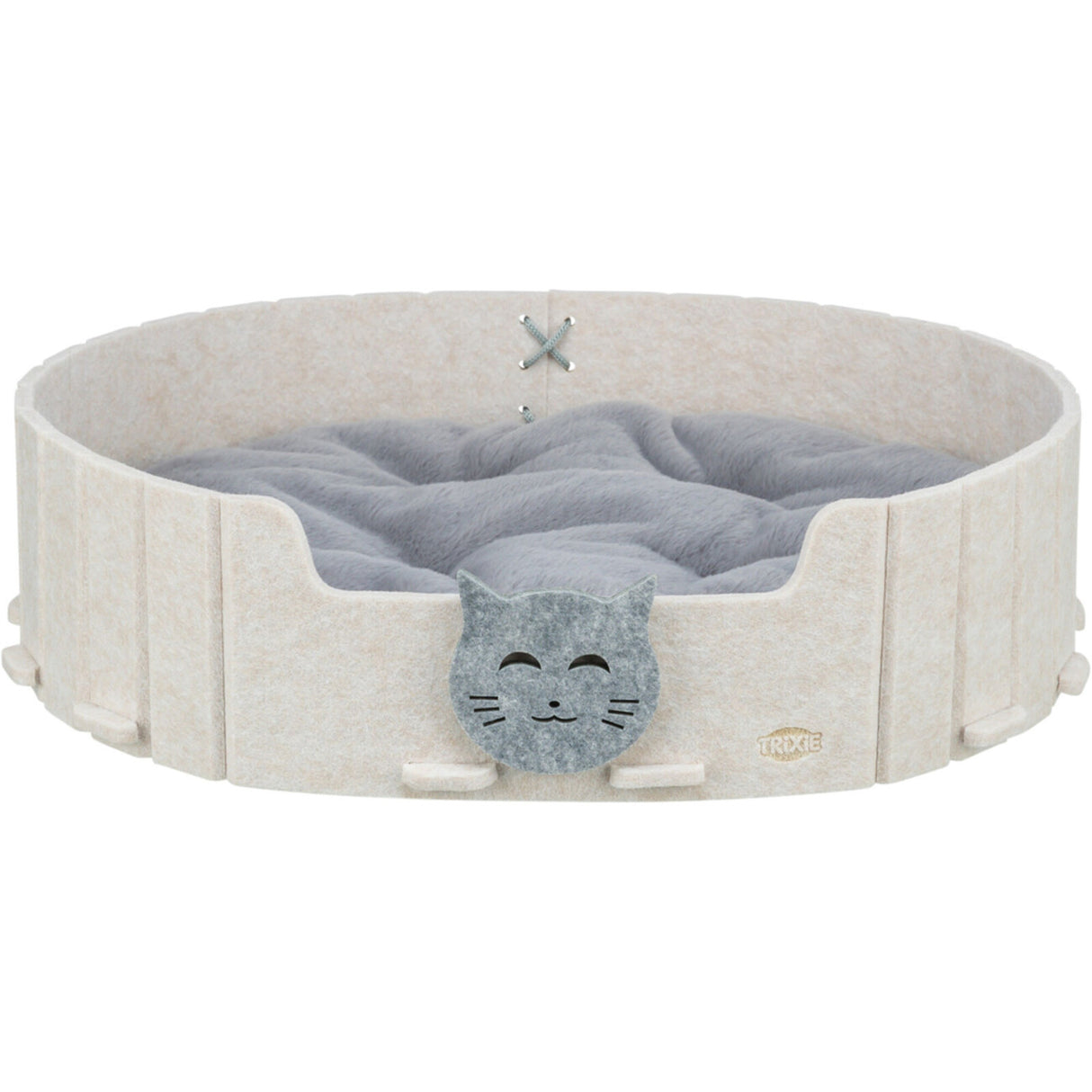 TRIXIE Bett Emelie – Kuscheliges Katzenbett für süße Träume – 50 × 42 cm