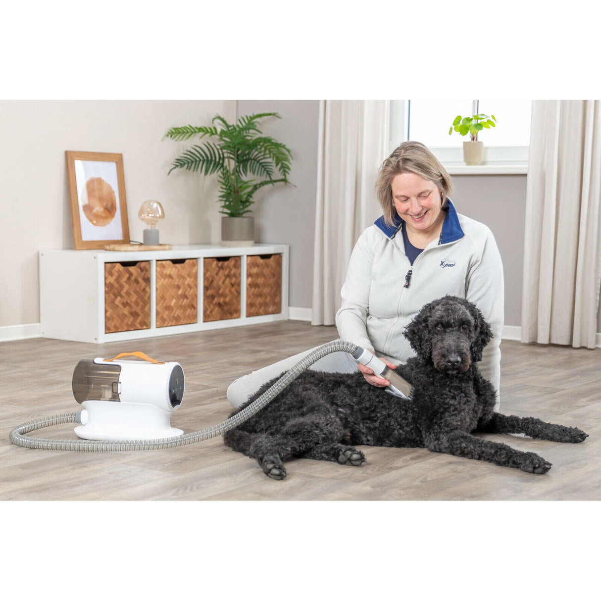 Hunde Schermaschinen-Set mit Fellsauger