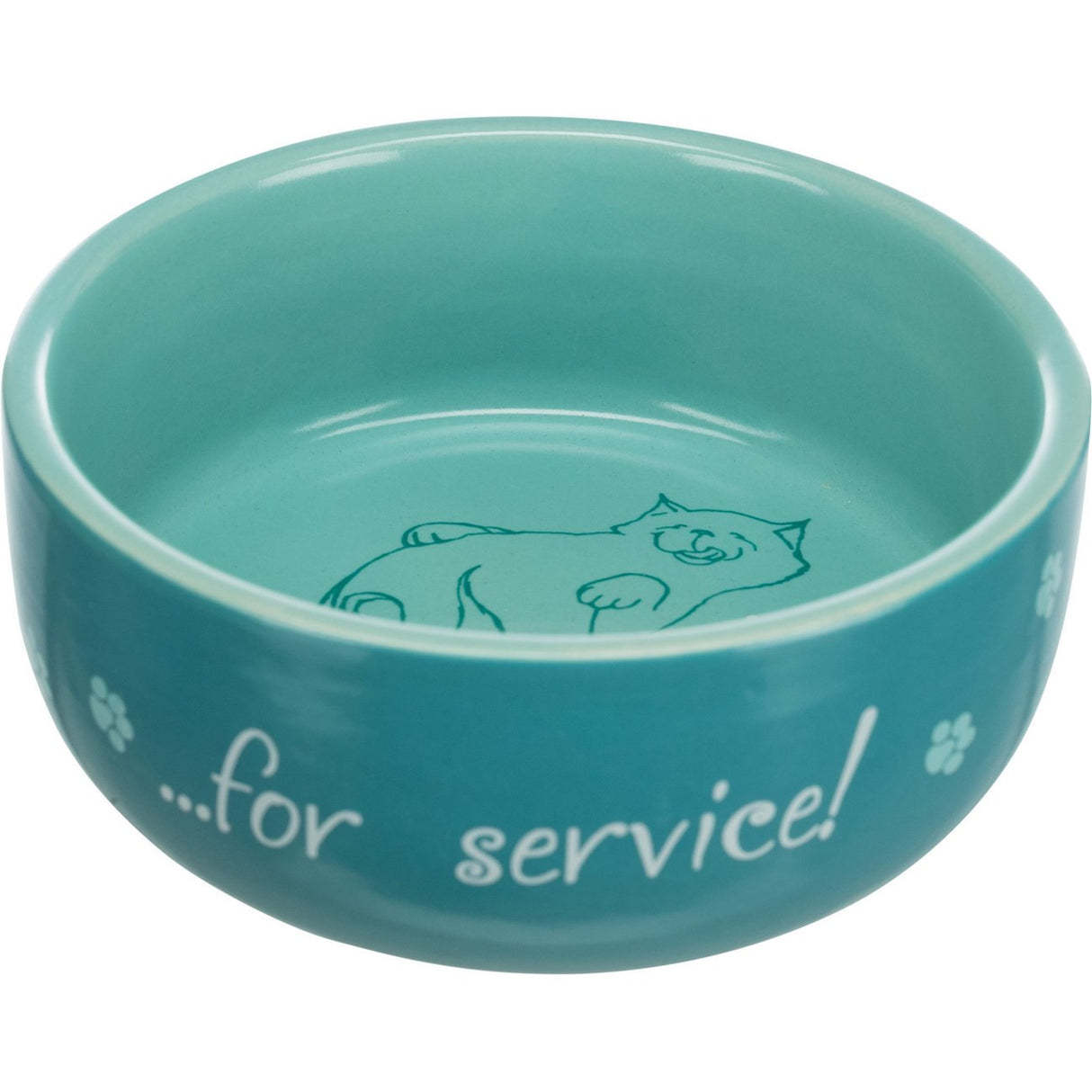 Keramiknapf für Katzen Thanks for Service! – 0,3 l/ø 11 cm