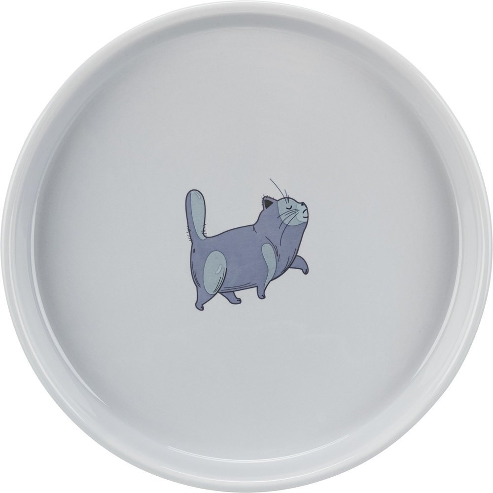 Keramiknapf mit Katzenmotiv