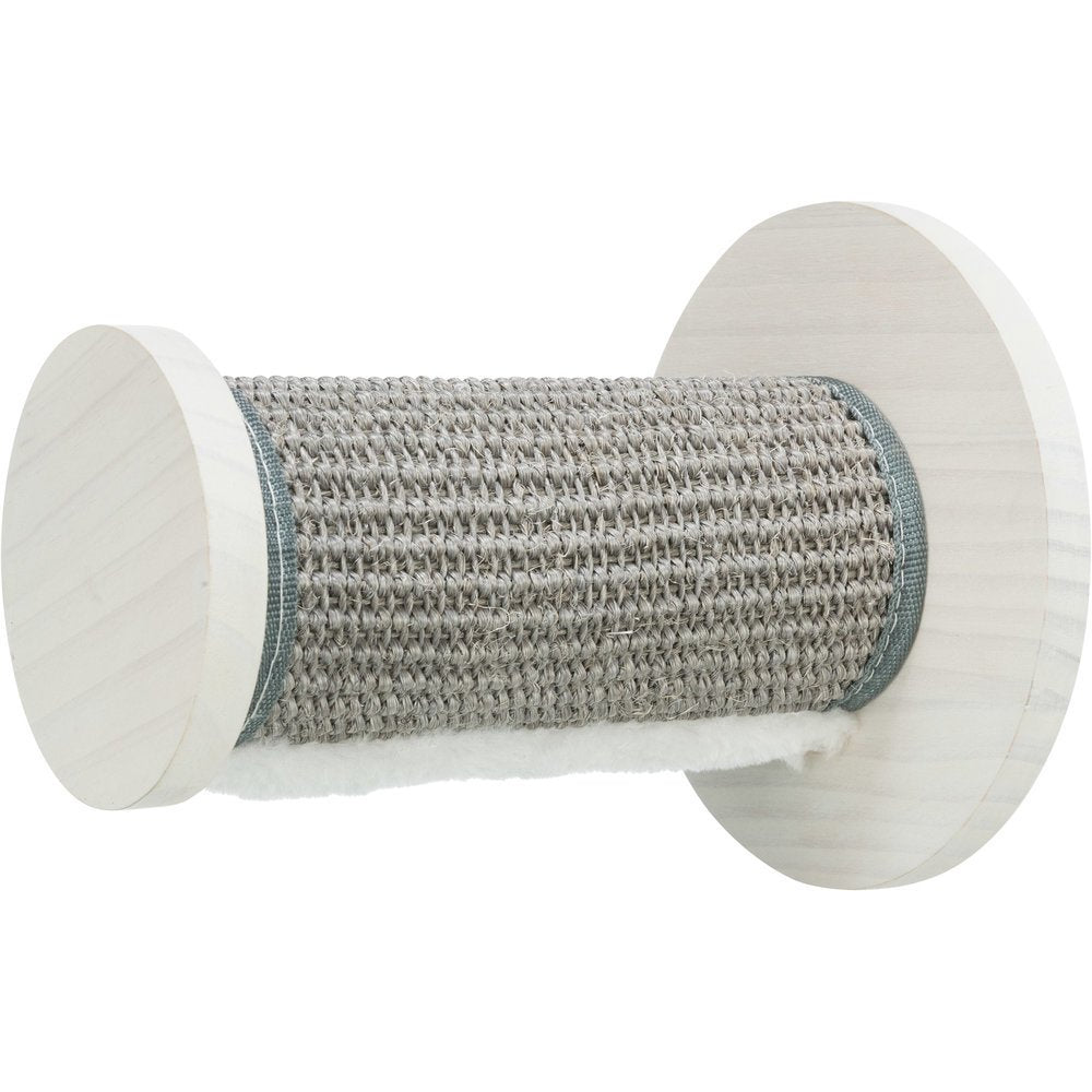 Kletterstufe Sisal Wandmontage – Ø 18 × 22 cm, weiß/grau