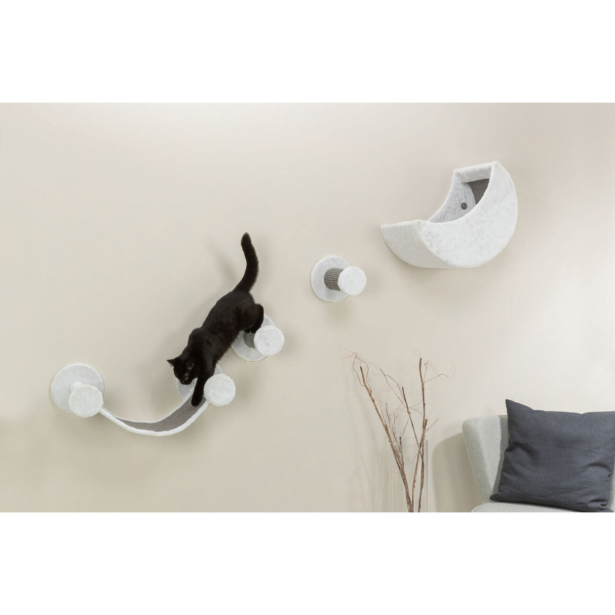 Kletterwand für Katzen, 4-teilig