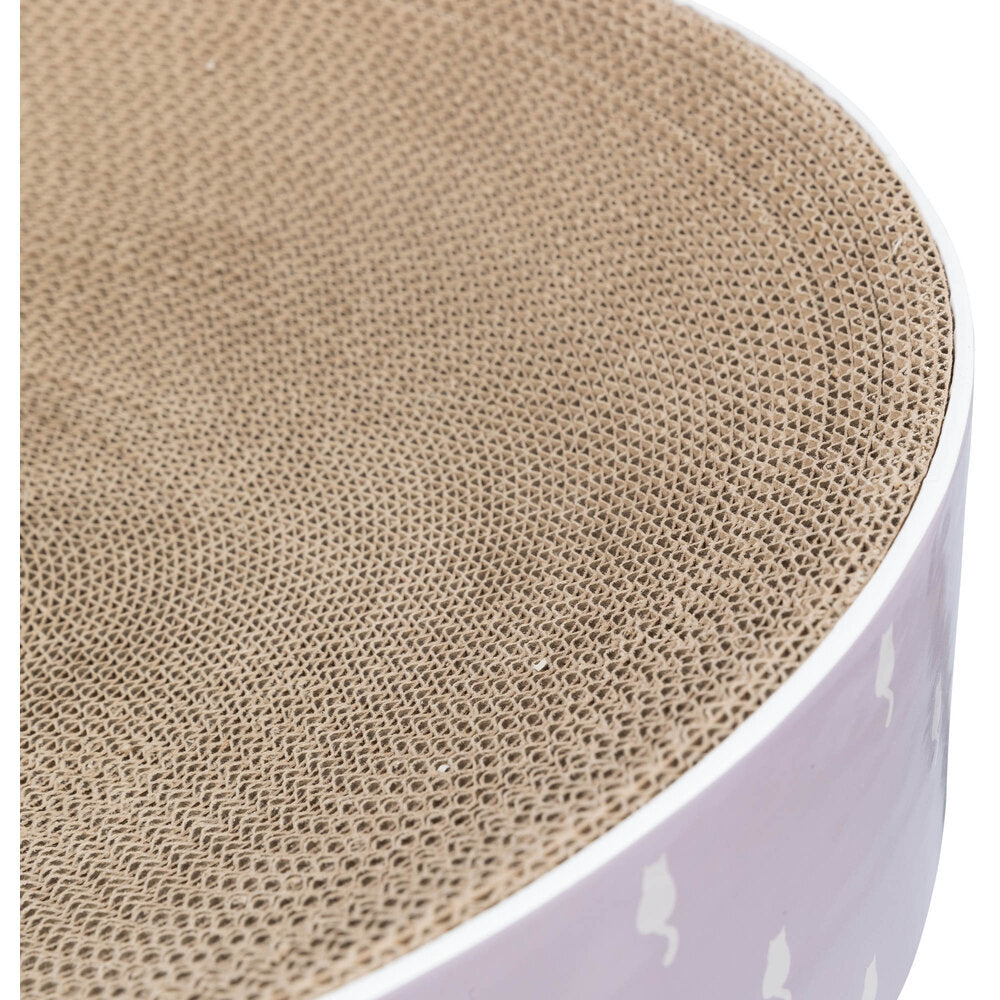 Kratzbett Lilly für Katzen – ø 45 × 10 cm, flieder