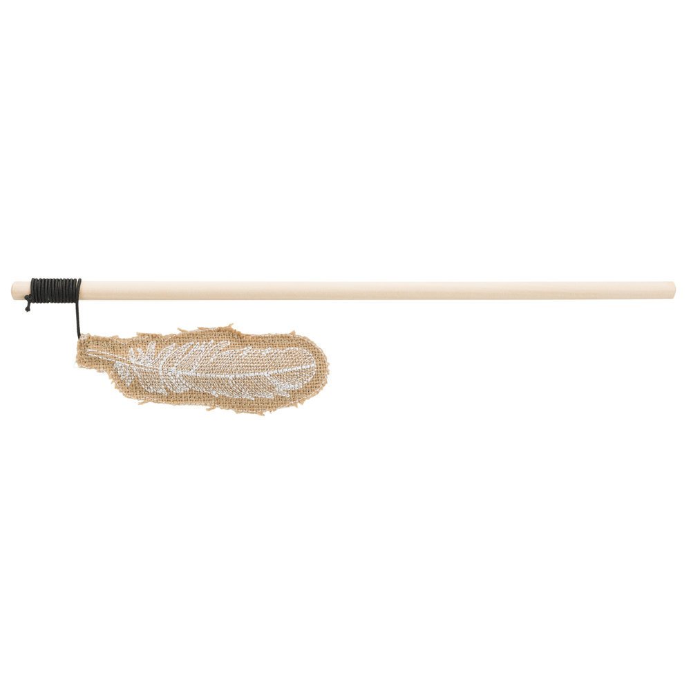 Trixie Spielangel aus Jute – Feder