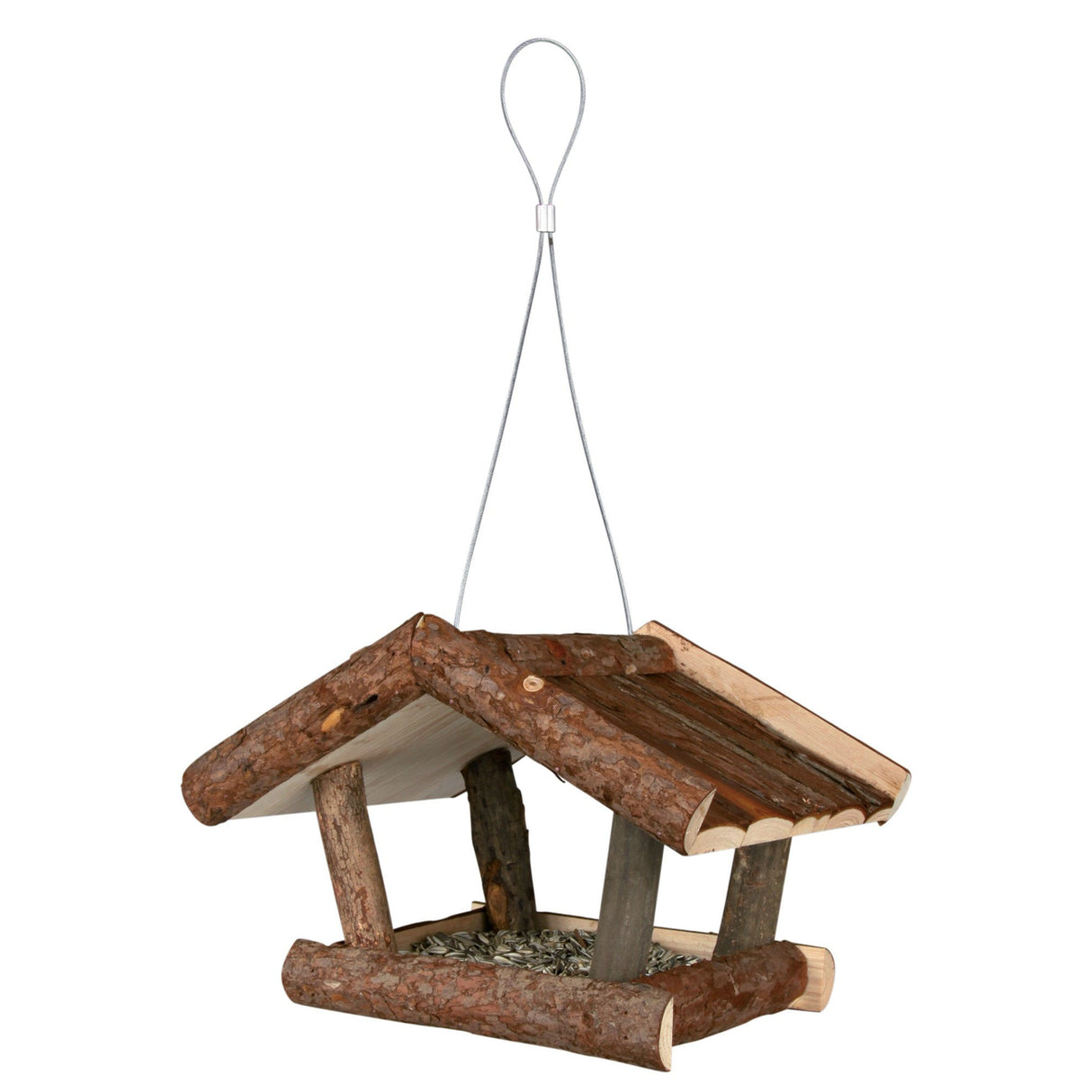 Trixie Vogelhaus aus Naturholz Futterhaus
