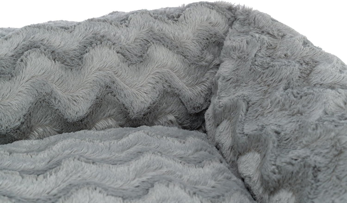 TRIXIE Hundebett Vital Loki – Orthopädisch mit Memory Foam 100 × 70 cm grau