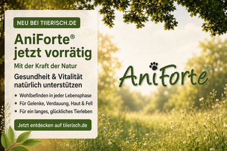 NEU bei tiierisch.de: AniForte® für natürliche Tiergesundheit