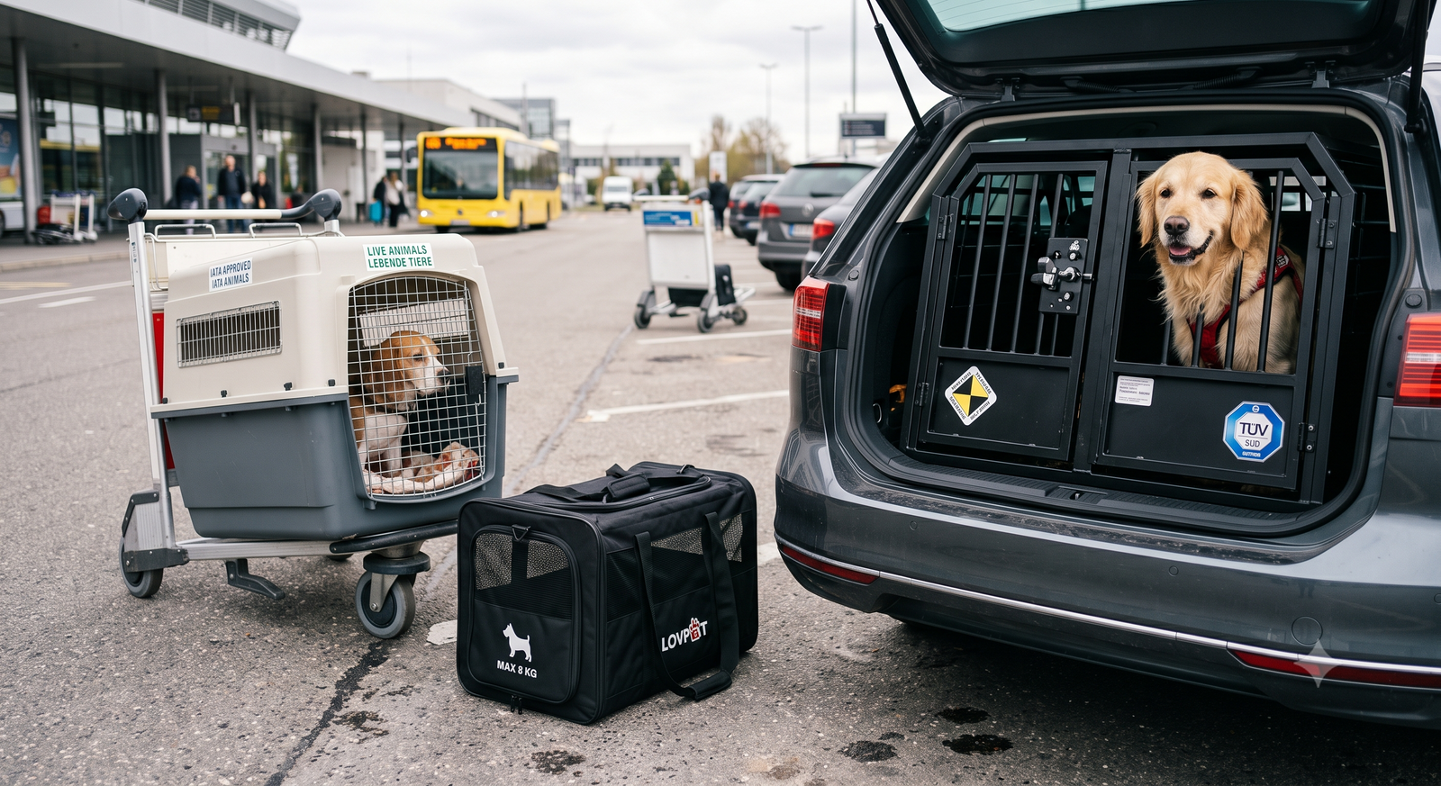 Gitterboxen und Hundekäfige