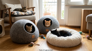 Katzenhöhlen, Katzenbetten & Katzenkissen