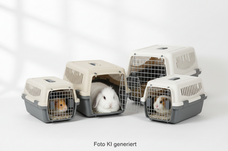 Kleintier Transportboxen für Kaninchen Hamster und Meerschweinchen