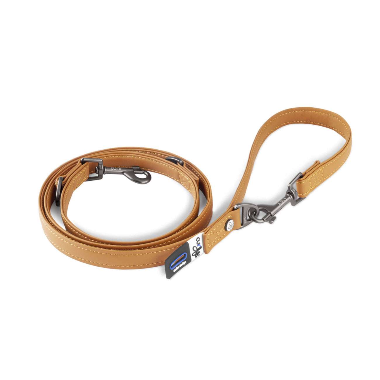 Curli Apple Leather Verstellbare Hundeleine – Nachhaltig & Stylish