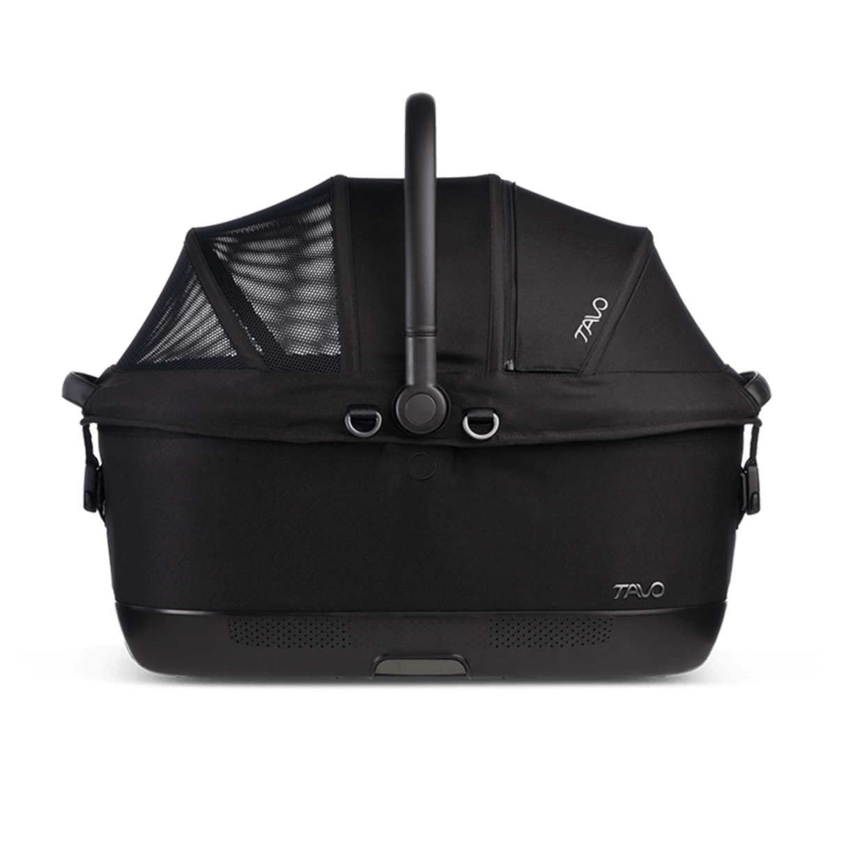 TAVO Maeve™ iso6X Haustier-Autositz mit ISOFIX – Crash-getestet Sicher & Komfortabel für Hund & Katze – onyx L 60 x B 43,5 x H 53 cm