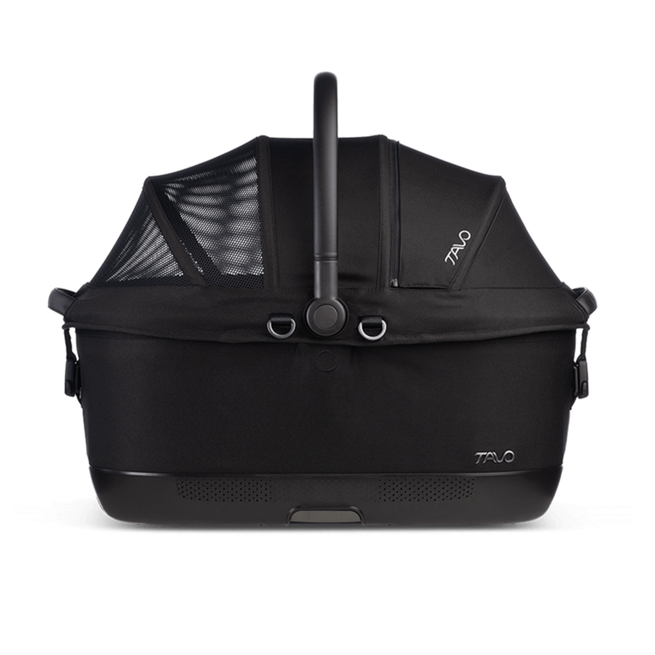 TAVO Maeve™ iso6X Haustier-Autositz mit ISOFIX – Crash-getestet Sicher & Komfortabel für Hund & Katze – onyx L 60 x B 43,5 x H 53 cm