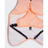 PAIKKA Reflective Raincoat Peach – Reflektierender Hunderegenmantel