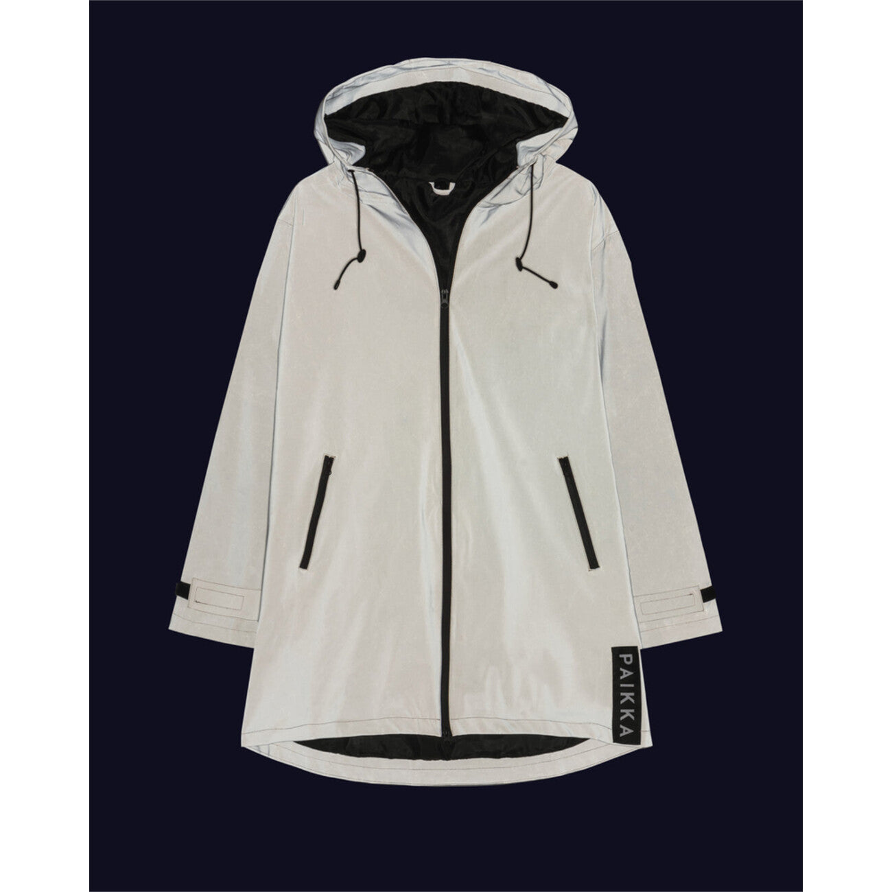 PAIKKA Visibility Raincoat Lite für Damen – Reflektierender & Wasserdichter Regenmantel