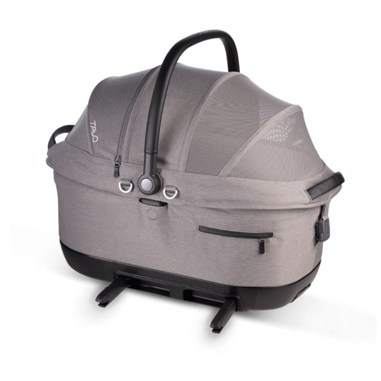 TAVO Maeve™ iso6X Haustier-Autositz mit ISOFIX – Crash-getestet Sicher & Komfortabel für Hund & Katze – merle L 60 x B 43,5 x H 53 cm