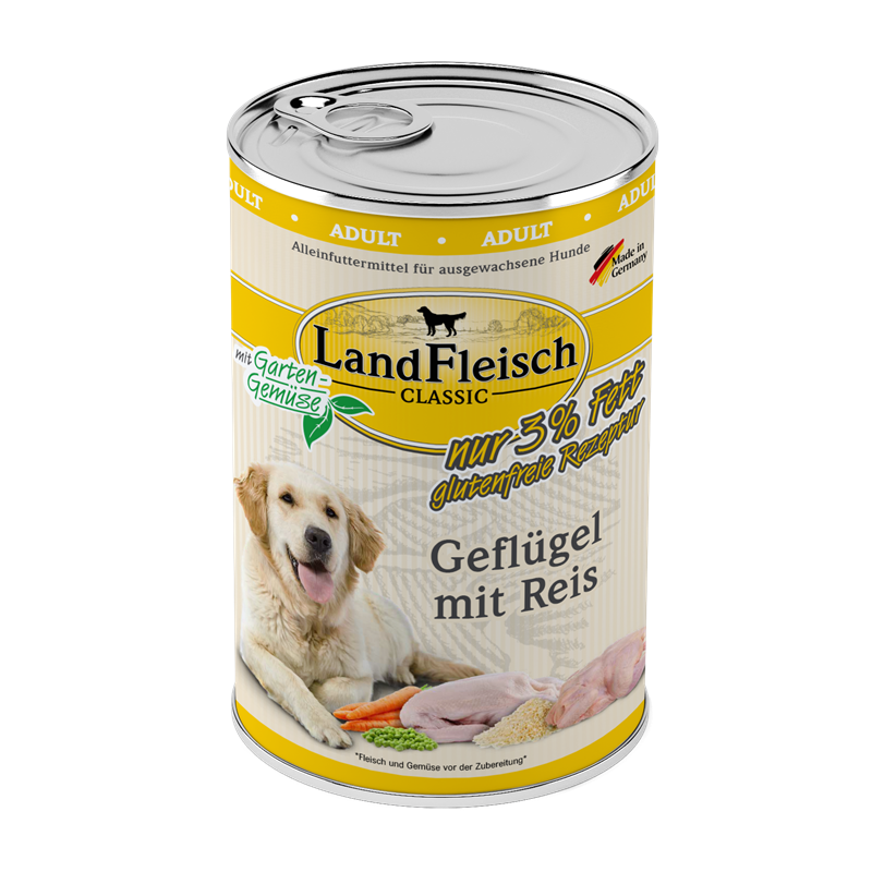 LandFleisch Hundefutter Classic Dosen
