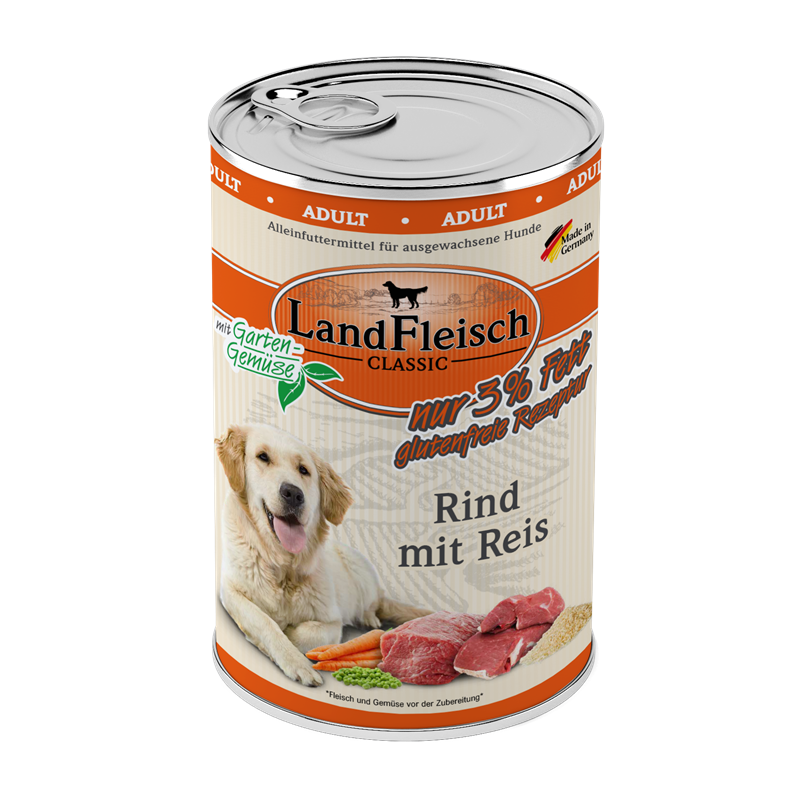LandFleisch Hundefutter Classic Dosen