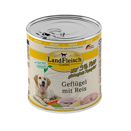 LandFleisch Hundefutter Classic Dosen
