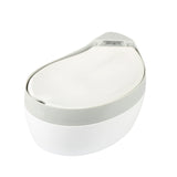 Trinkbrunnen mit Keramikoberschale Maya 1,8L – 1,8L - weiss/grau
