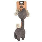 D&D HOME Hundespielzeug Giraffe George aus Cord & Seil – S - 7x15x26 cm grau