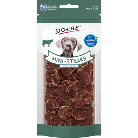 Mini Steaks Rindfleisch Hundesnack | Leckere Belohnung für deinen Vierbeiner – 50 g, 2 cm