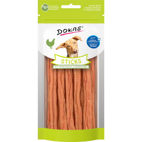 Dog Sticks mit Hühnerbrust & Hühnerherz 12cm Hundesnack – 60 g, 12 cm