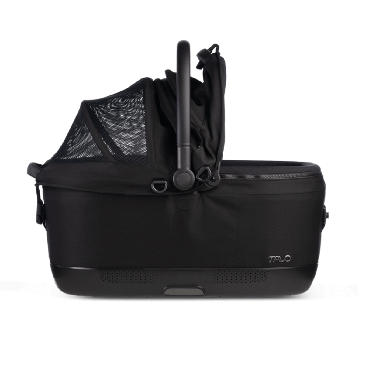 TAVO Maeve™ iso6X Haustier-Autositz mit ISOFIX – Crash-getestet Sicher & Komfortabel für Hund & Katze – onyx L 60 x B 43,5 x H 53 cm