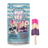 Pup Ice Dog Snack Rocket Lollies – Strawberry & Blueberry, 2 Stück
