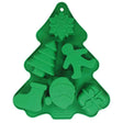 Xmas Silikon Backmatte Weihnachtsbaum – 22 x 18 cm, 6 Figuren
