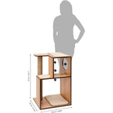 Vesper Katzenmöbel V-Box groß, Walnuss – Maße: 50 x 40 cm, Höhe: 78 cm
