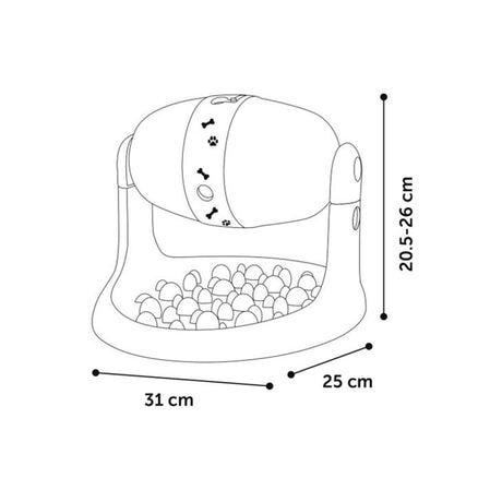 Flamingo Bent Leckerlispender für Hunde – Intelligenzspielzeug bei tiierisch.de – 31cm L x 25cm B x 26cm H