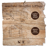 WOODLAND Kanninchenauslauf Silvestre Cottage weiss