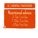Garden Bites Dental Twisters S - Veggie-Snack für Hunde – 1 Stück S - 13cm - 15g