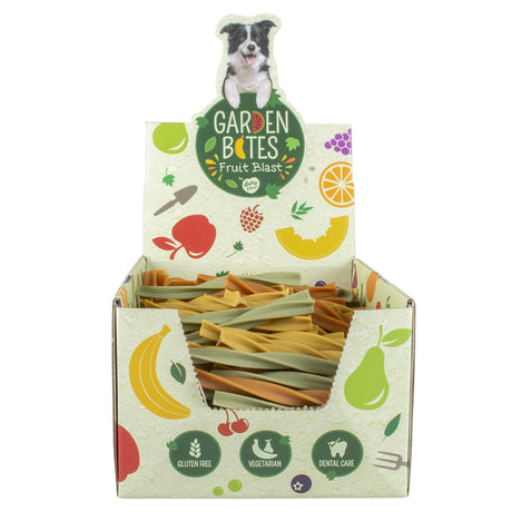 Garden Bites Fruity Dental Swirls S - Fruchtiger Hundesnack 🐶 – 1 Stück - 13cm - 78g
