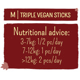 Garden Bites Veggie Sticks 🥕🍅🥒 - Zahnpflege & Leckerli für Hunde – M - 15 cm - 12 Stück
