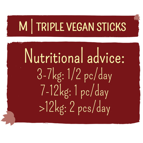 Garden Bites Veggie Sticks 🥕🍅🥒 - Zahnpflege & Leckerli für Hunde – M - 15 cm - 12 Stück