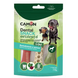 Veggie Dental Snack Hexabone - Veganer Hundesnack für gesunde Zähne – 8,5 cm, 110 g