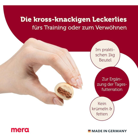 Mera Bakery Meaty Rolls Mix Hundesnack - Leckerlis für deinen Liebling – 1 kg