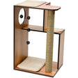 Vesper Katzenmöbel V-Box groß, Walnuss – Maße: 50 x 40 cm, Höhe: 78 cm